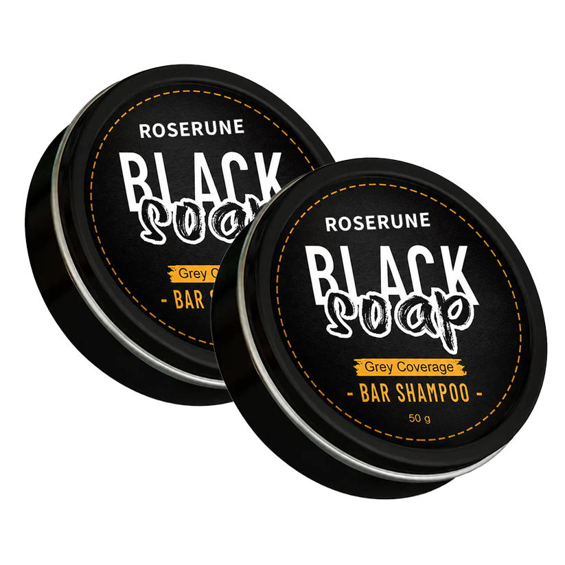 🔥 Limited Time Offer | ROSERUNE™ Natural Gray Hair Darkening Shampoo Bar (2-Pack)