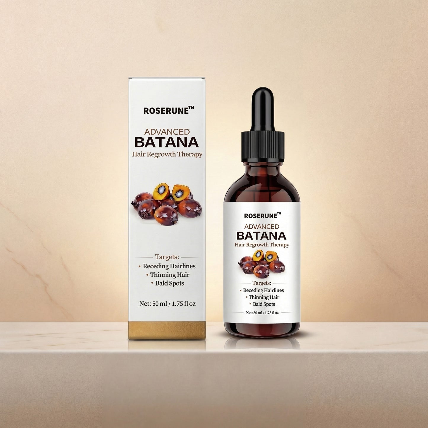 🔥LAST DAY 50% OFF!! ROSERUNE™ Advanced Batana Hair Regrowth Therapy