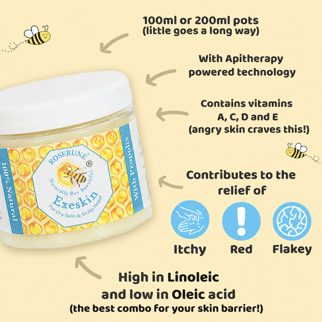 ROSERUNE Bee 100% Natural skin Balm - Dry Skin & Scalp