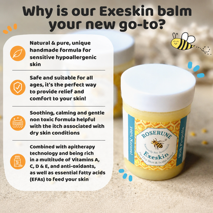 ROSERUNE Bee 100% Natural skin Balm - Dry Skin & Scalp